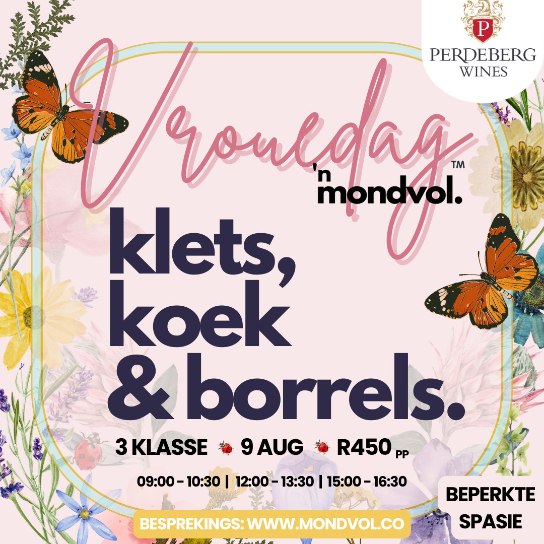 Klets, Koek en Borrels – Mondvol Vrouedag